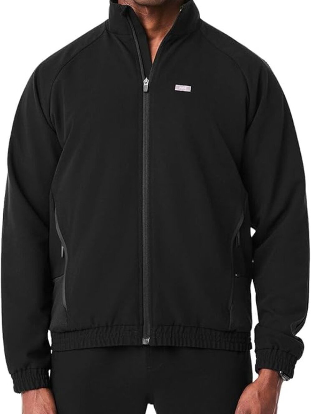 NWT FIGS Cobaki Performance Scrub Jacket Womens XS Black Full Zip Technical Coll